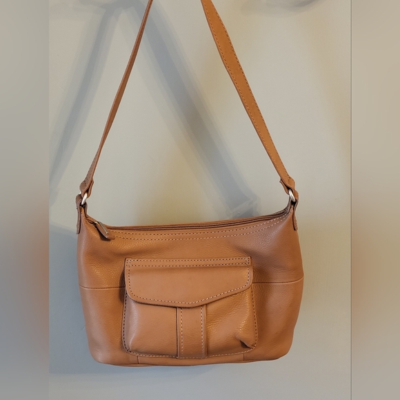 Fossil 75082 Tan Leather Shoulder Bag - Picture 1 of 12